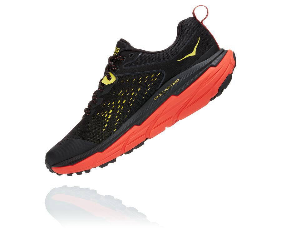 Hoka Australia One One Challenger ATR 6 GORE-TEX - Mens Trail Shoes Black/Red - MDFXQ-9513